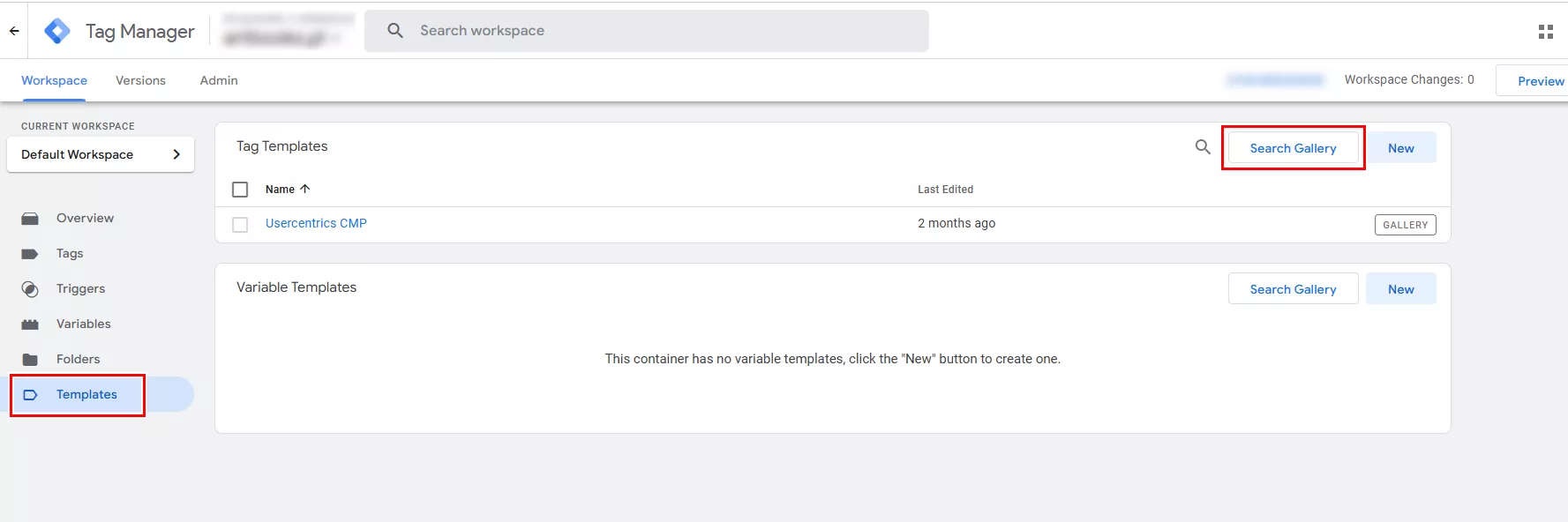 Внедрение Usercentrics CMP с помощью Google Tag Manager