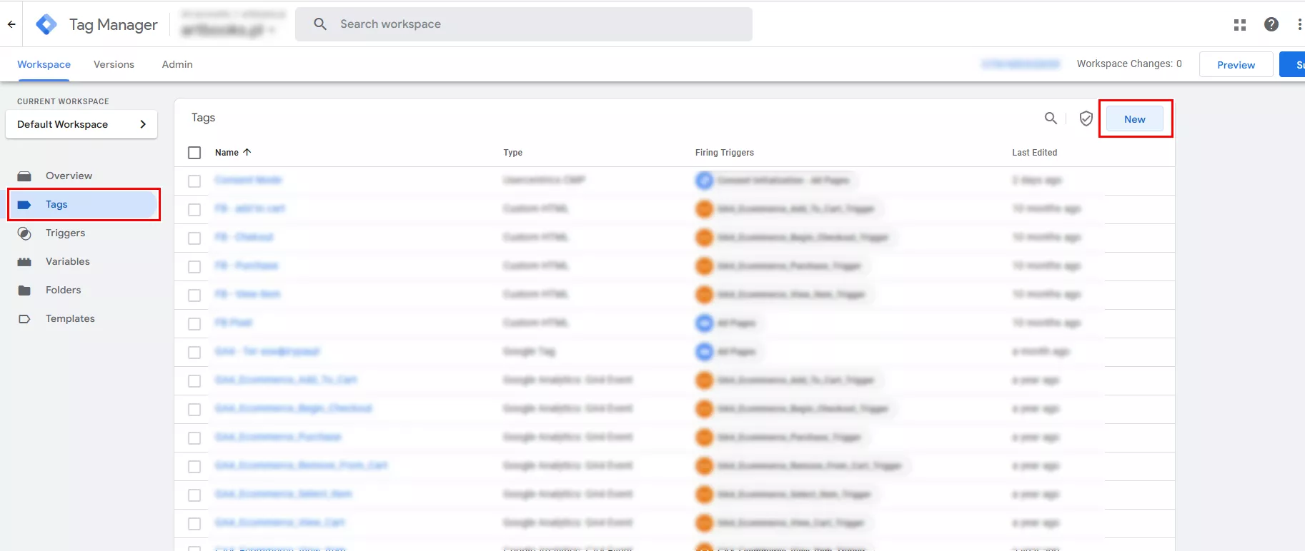 Создание тега Usercentrics CMP