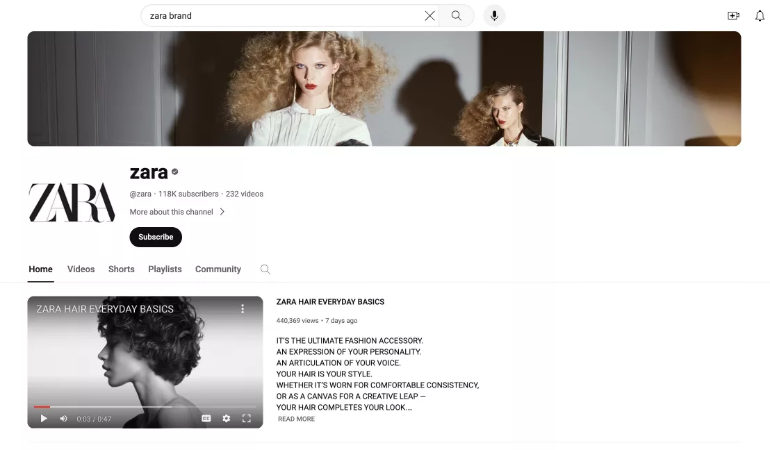 an-example-of-a-video-on-zaras-youtube-channel