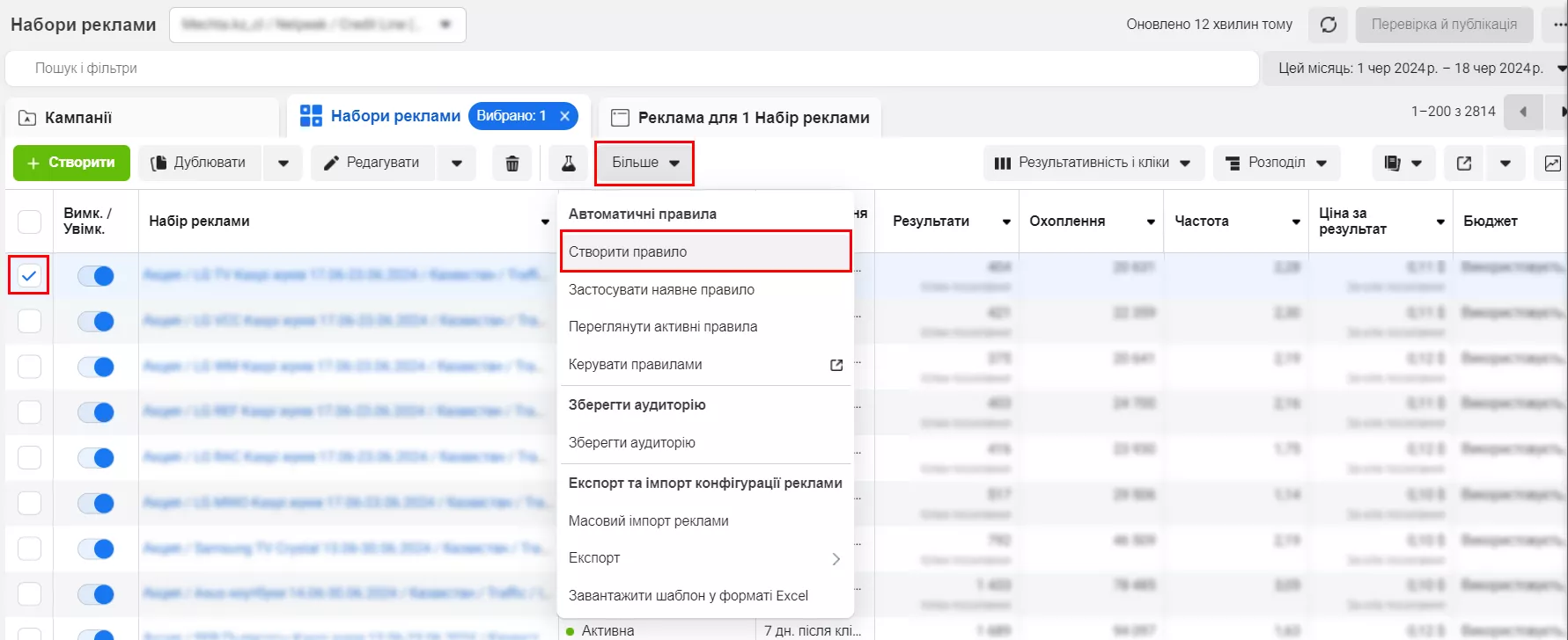 Для цього перейдіть до «Ads Manager — Усі інструменти — Автоматичні правила — Створити нове правило» (Ads Manager — Ads Manager — Ads — Rules — Create a New Rule).