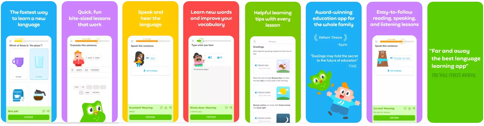 duolingo screenshots