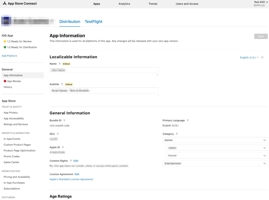 License & Agreement — сервіс пропонує стандартну угоду Apple Standard EULA, але якщо у вас специфічний сервіс (наприклад, банківський або корпоративний), де потрібні особливі юридичні умови, ви можете вставити текст своєї угоди.