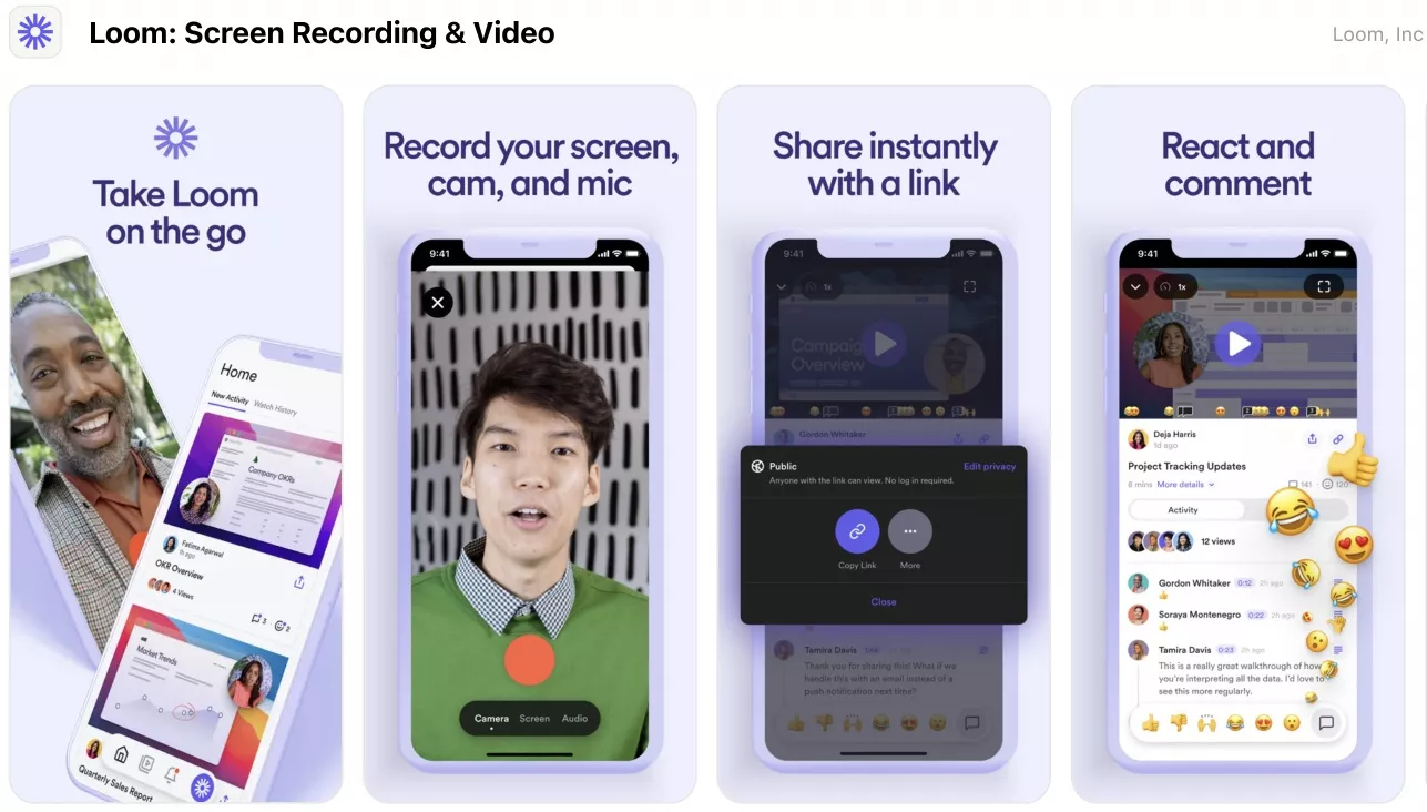Loom screen recording