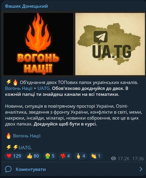 Просування через Telegram-папки