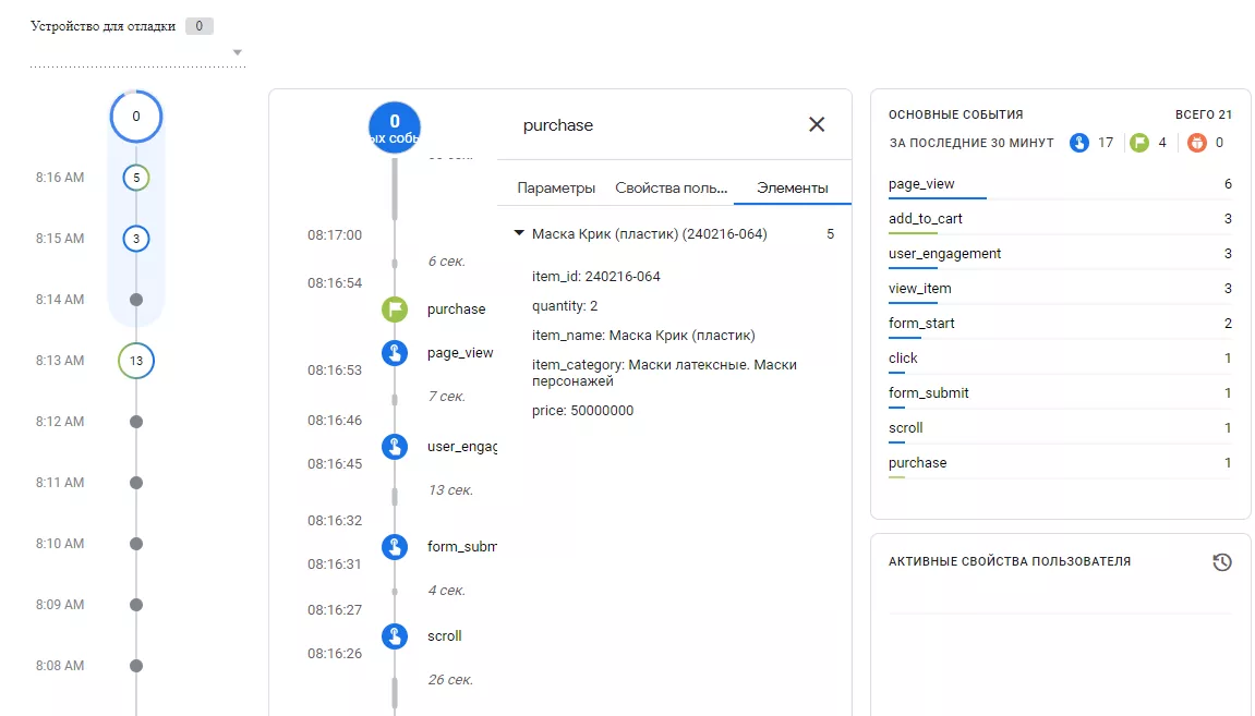 Рекомендую дополнительно проверять элементы в DebugView GA4