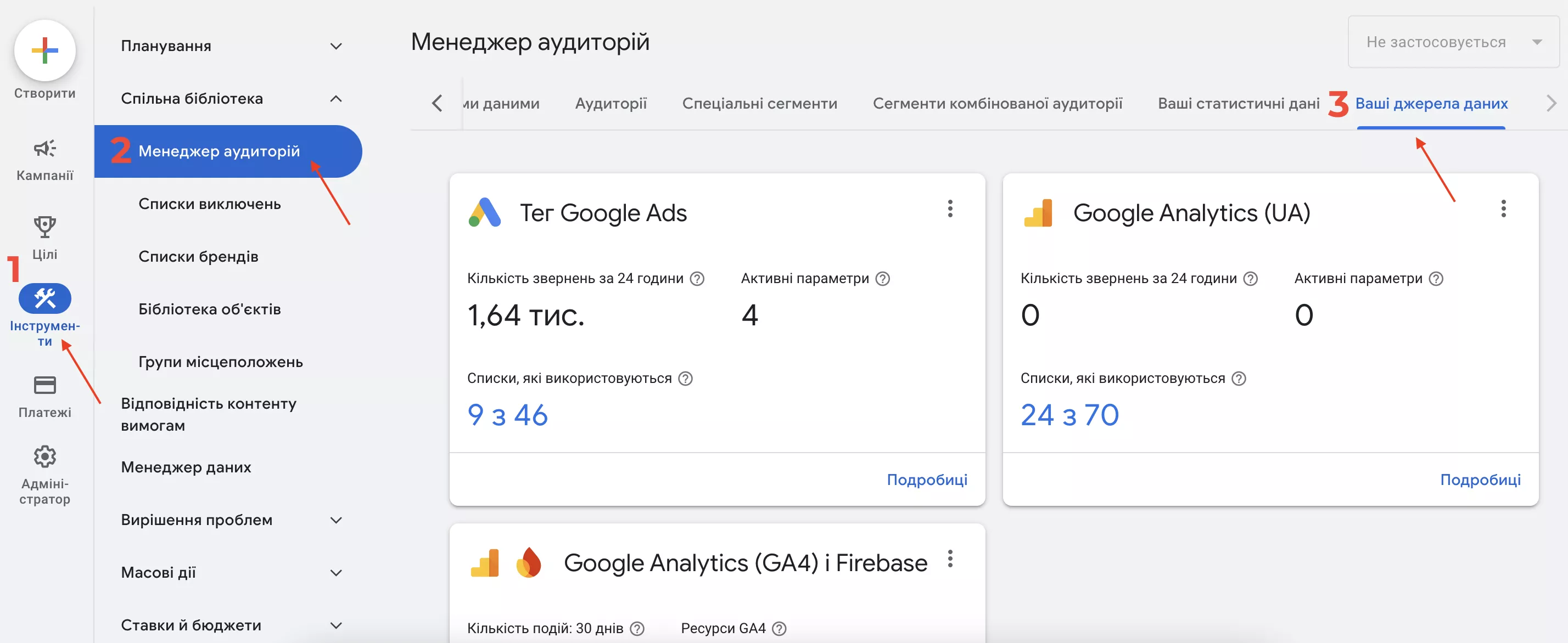 Налаштування тега ремаркетингу