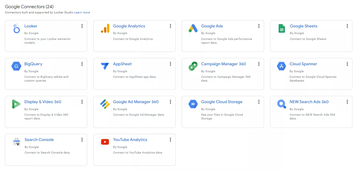 предлагает встроенную поддержку Google Analytics, Google Ads, Google Таблиц и других сервисов Google