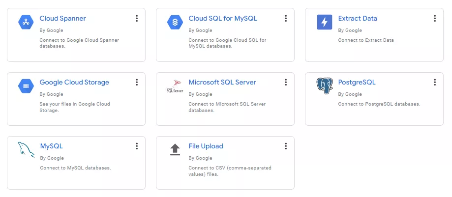 Сервис также имеет поддержку объединения баз данных (например, MySQL, PostgreSQL), подключения к API и многим другим источникам, а также предлагает возможность загрузки файлов CSV