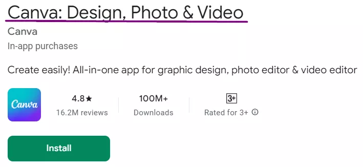 Title Canva