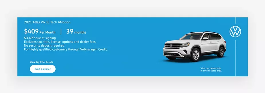 Volkswagen &laquo;Знайдіть дилера&raquo;
